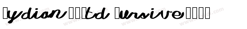 LydianMTStd Cursive字体转换